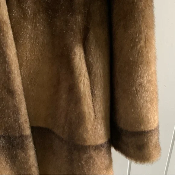 Vintage Marvin Richards New York Faux Fur Coat Size M - Picture 3 of 9